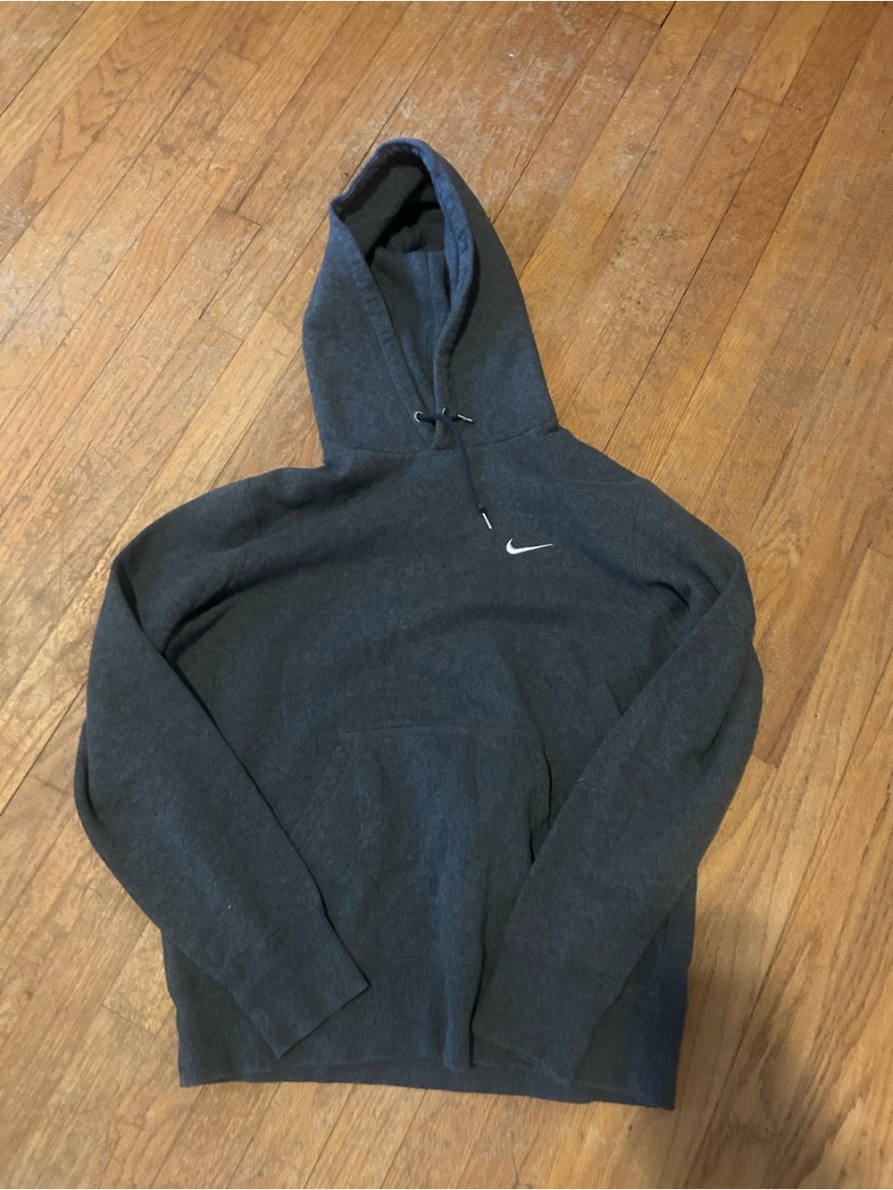 Nike Charcoal Gray Hooded Pullover Sweatshirt